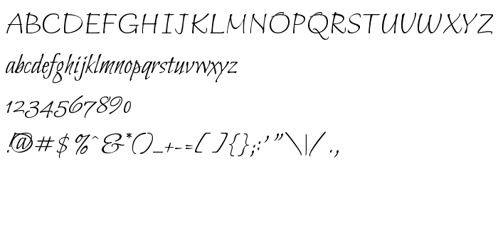 Font preview Bilbo Regular
