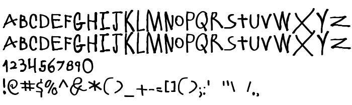 Font preview ElliotSix