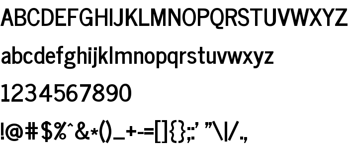 Font preview News Cycle