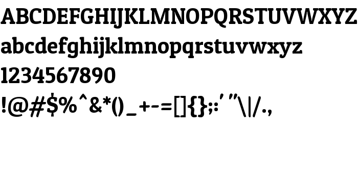Font preview Patua One