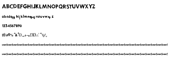 Font preview THURSTON_erc
