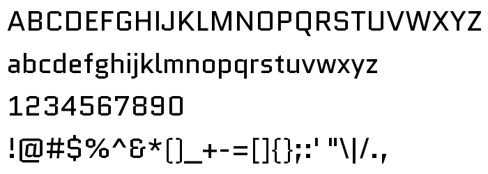 Font preview Quantico