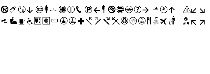 Font preview Symbol Signs Basis set