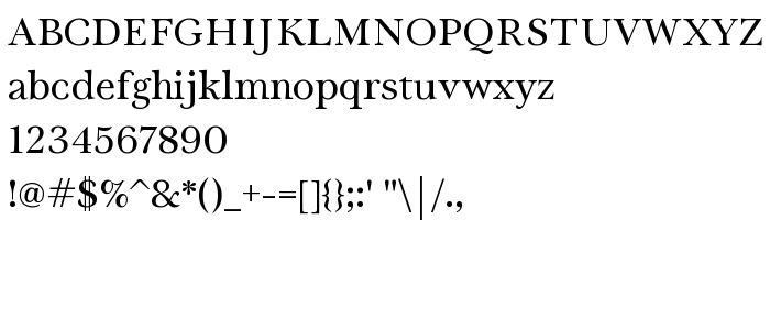 Font preview Tryst