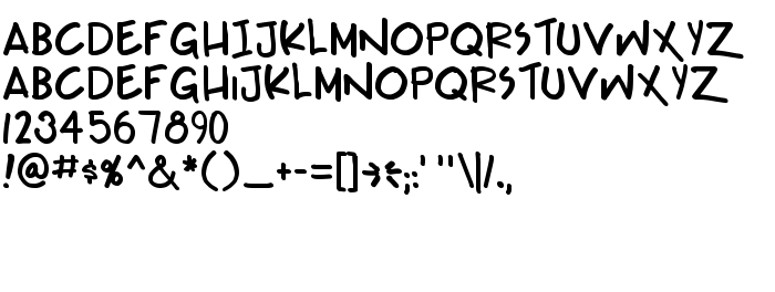 Font preview Teabeer Custom Bold