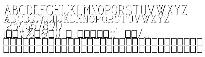 Font preview Cleaver's_Juvenia_Embossed