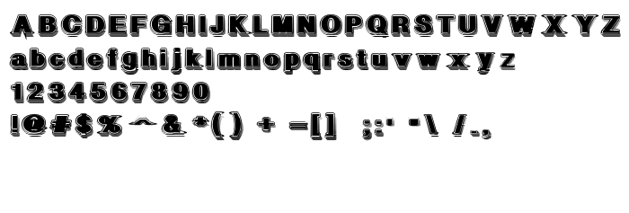 Font preview GeometricFog