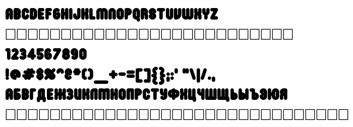 Font preview RonInset8