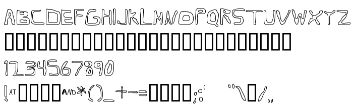 Font preview Barbapa 3