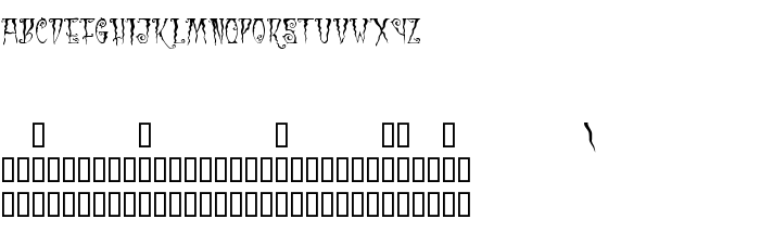 Font preview Black Cow