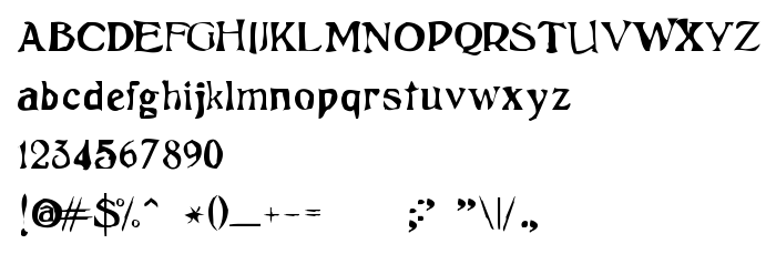 Font preview Psicopatologia de la Vida Cotidiana
