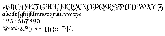 Font preview QTBlackForest Regular