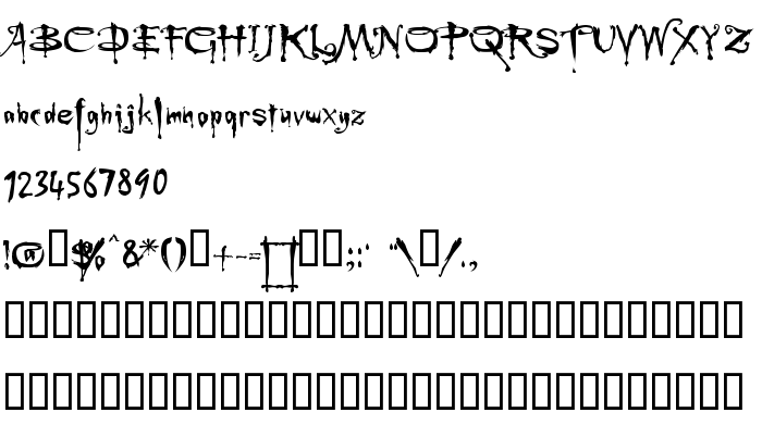 Font preview Buffied