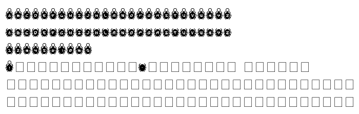 Font preview Scarab Solid