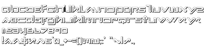 Font preview Xephyr Shadow