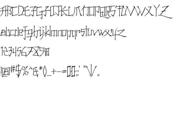 Font preview Konfuciuz Thin