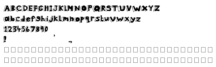 Font preview Clothes Peg
