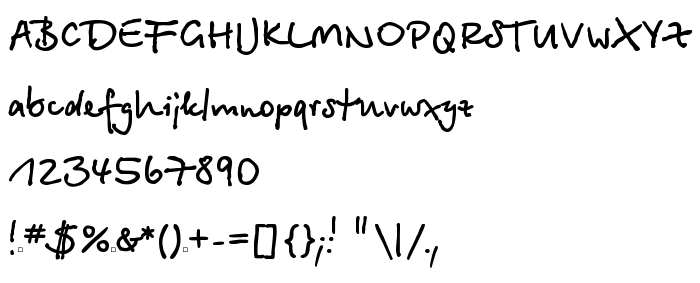 Font preview BetinaScriptCTT Bold