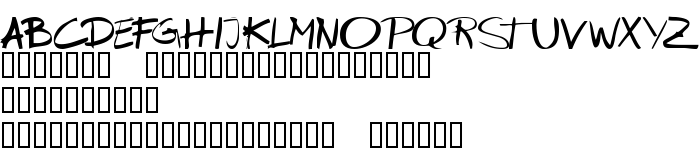 Font preview KR Marker Thin