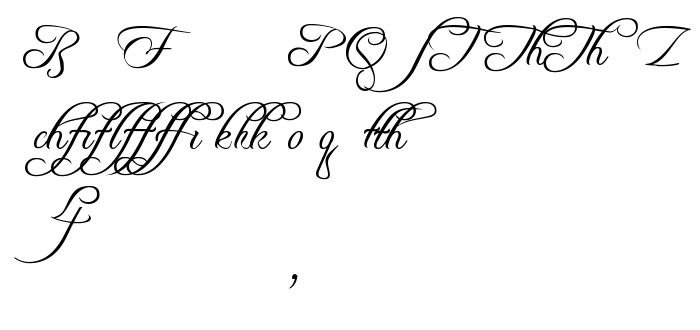 Font preview Freebooter Script - Alts