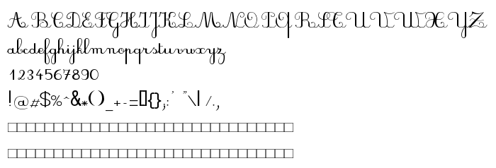 Font preview PlumBAL