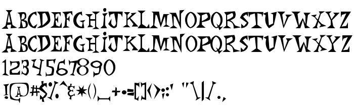 Font preview Monkey Chunks