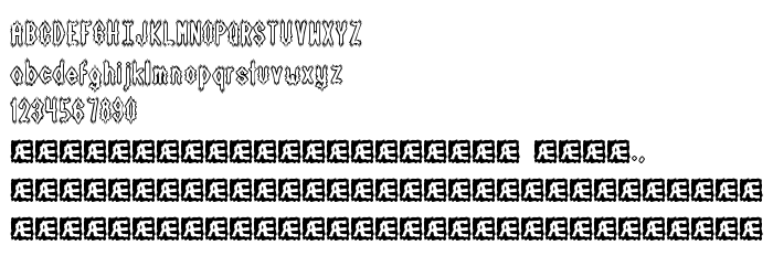 Font preview Dark Side (BRK)