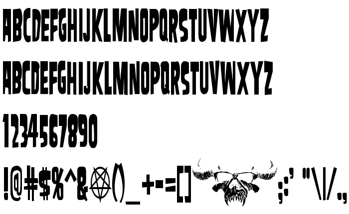 Font preview SamdanCondensed