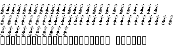 Font preview KR Welcome 2003