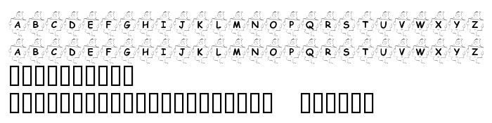 Font preview KR Ghostly Message