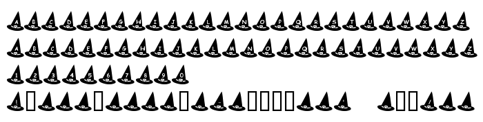 Font preview KR Witch's Hat