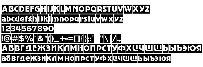 Font preview AdverGothicCamC