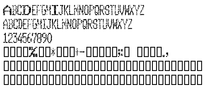 Font preview Club Dia