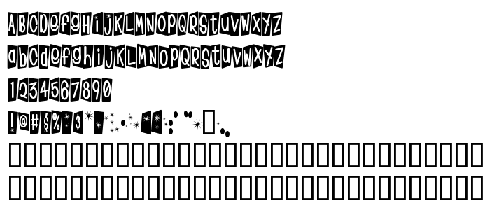 Font preview KlinkOMite
