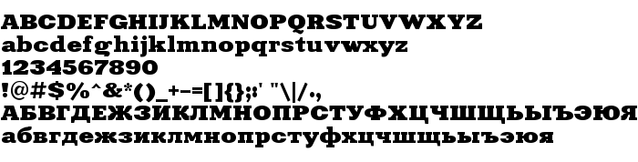 Font preview XeniaExtendedC Bold