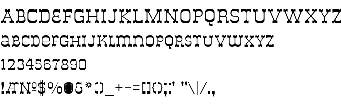 Font preview Italy B