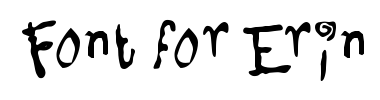 Font Font for Erin