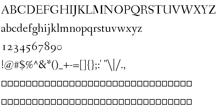 Font preview Fanwood
