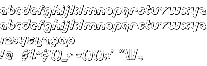 Font preview Metroplex Shadow