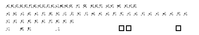 Font preview KR Skooter
